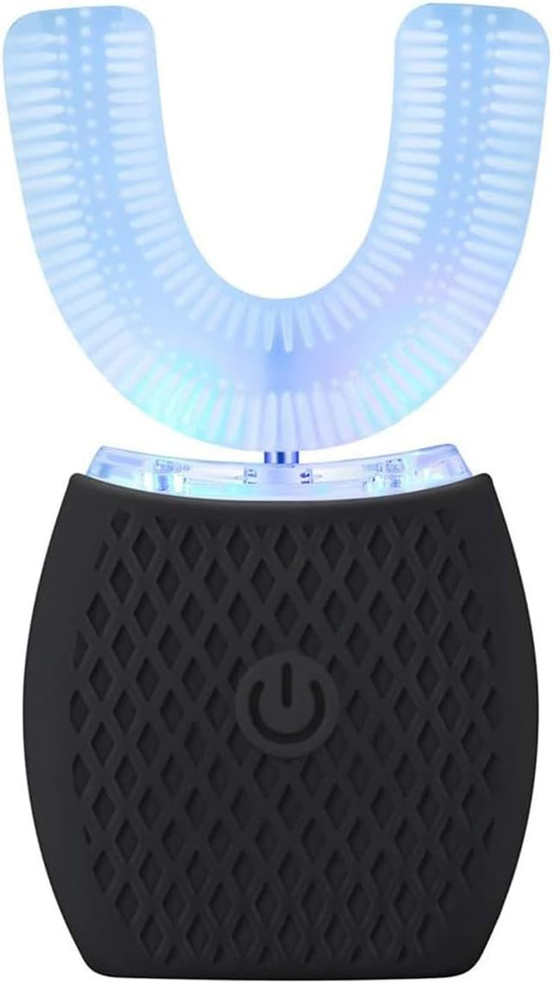 Sonic Brush V5, Ultrasonic Electric Toothbrush Adults U Shaped Automatic Toothbrushes, Sonic Toothbrush 360° Oral Cleaning Wireless Charging & Led Light|Ipx7 Waterproof (Black)