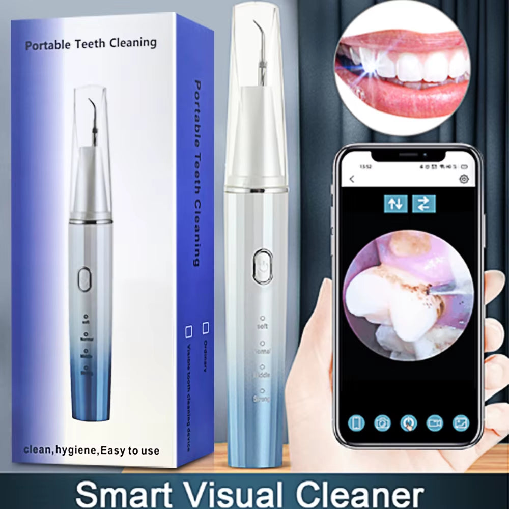 Visual Ultrasonic Scalers Dental Remover for Whitening Teeth Electric Sonic Tooth Cleaner Removal Dental Products by Phone APP
