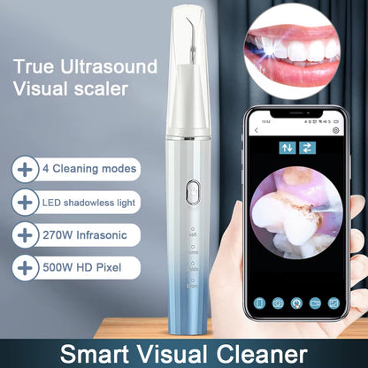Visual Ultrasonic Scalers Dental Remover for Whitening Teeth Electric Sonic Tooth Cleaner Removal Dental Products by Phone APP