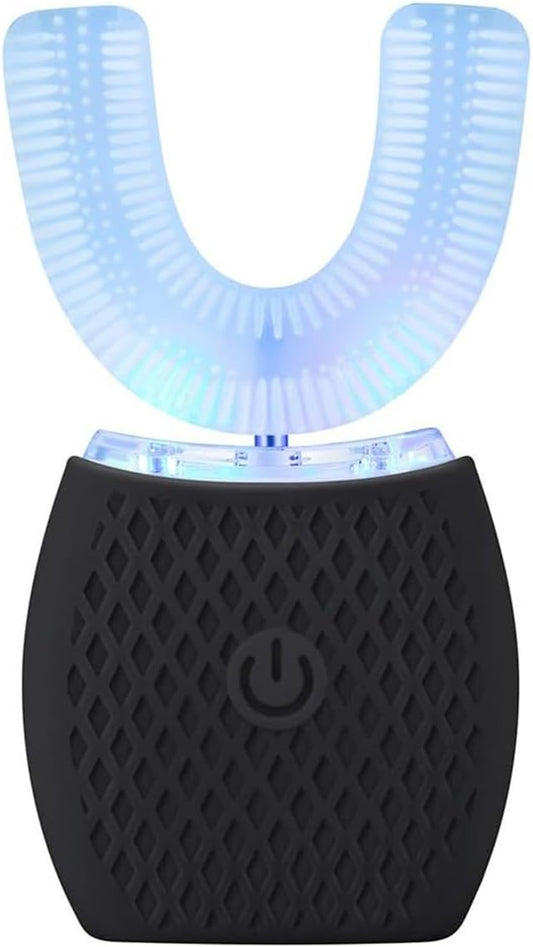 Sonic Brush V5, Ultrasonic Electric Toothbrush Adults U Shaped Automatic Toothbrushes, Sonic Toothbrush 360° Oral Cleaning Wireless Charging & Led Light|Ipx7 Waterproof (Black)