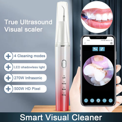 Visual Ultrasonic Scalers Dental Remover for Whitening Teeth Electric Sonic Tooth Cleaner Removal Dental Products by Phone APP