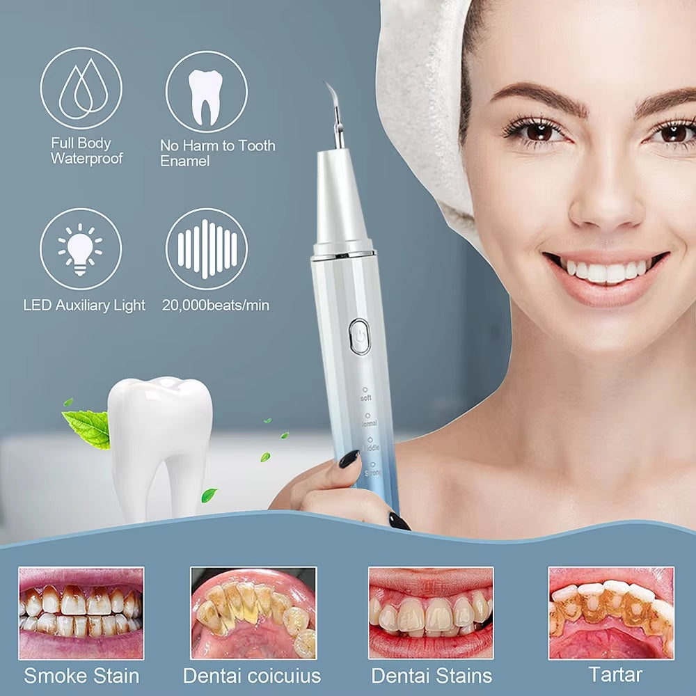 Visual Ultrasonic Scalers Dental Remover for Whitening Teeth Electric Sonic Tooth Cleaner Removal Dental Products by Phone APP
