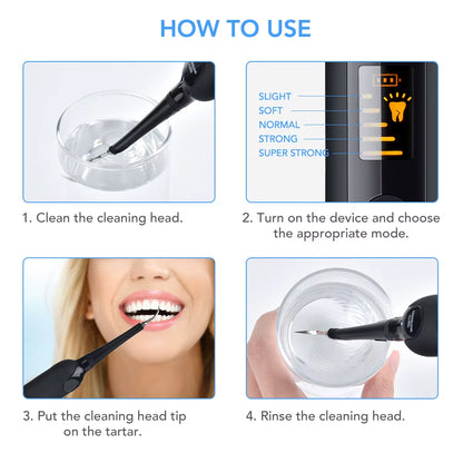 LED Electric Sonic Scaler Toothbrush Set Stains Dental Calculus Remover Tooth Cleaner Teeth Whitening Oral Irrigation Care Tools