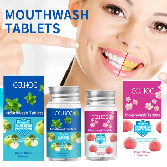 Fresh Breath Whitening Teeth Cleaning Oral Hygiene Strong Mouthwash Tablets